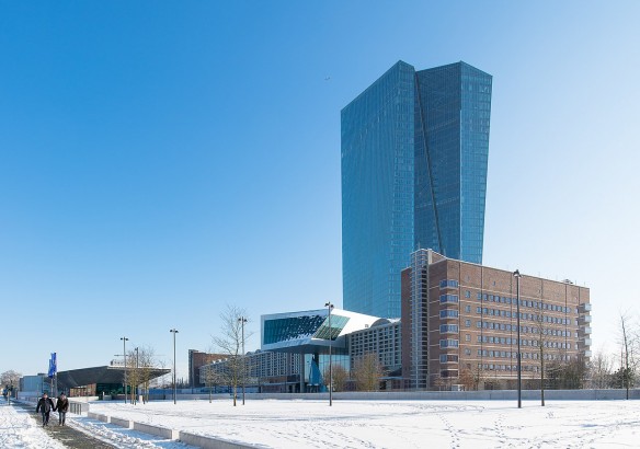 Die EZB im Winter Foto: European Central Bank