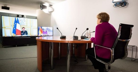 Das neue Dream-Team: Emmanuel Macron und Angela Merkel Foto Bundesregierung